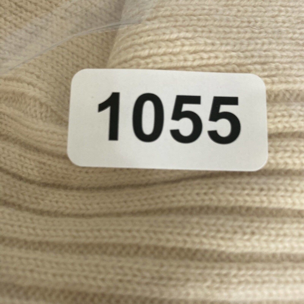 Banana Republic Scarf Wool Cream Knit Rectangle Unisex Ribbed - Picture 9 of 9